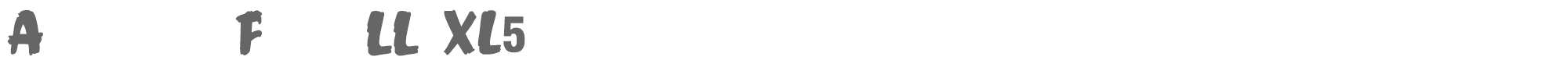 Sample characters Anderson Fireball XL5 Font